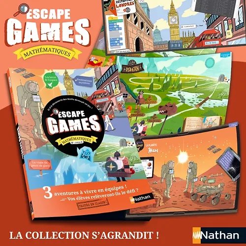 Je suis plutôt fière de l’EG cycle 3-6e édité par <a href="/NathanEditions/">Editions Nathan</a>, pour lequel j'ai créé un des 3 jeux de la pochette. Le mien:  "Destination Mystère". Bcp de temps à imaginer les énigmes, relire, tester... mes élèves ont adoré !
Merci <a href="/ScapEdu/">S'CAPE</a> <a href="/_enepe_/">èNePé</a> <a href="/mp_lowys/">Lowys Marie-Pierre</a> <a href="/SJanaszewicz/">sébastien janaszewicz</a>