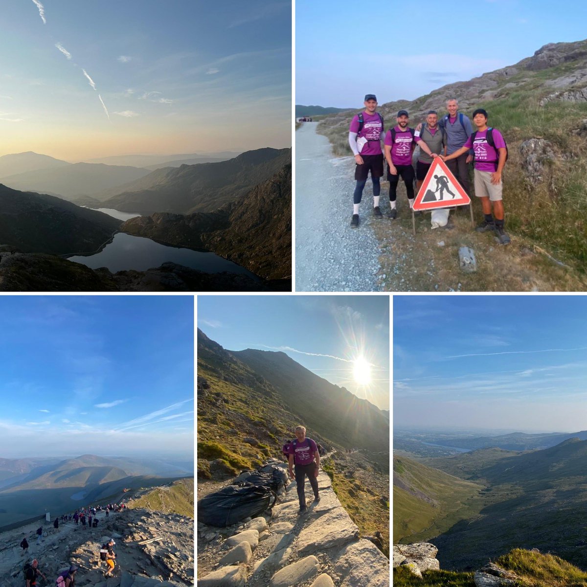 Snowdon ✔️ #3peaks 🏴󠁧󠁢󠁷󠁬󠁳󠁿 <a href="/tyhafan/">Tŷ Hafan Children's Hospice</a> Team Whitehead are in good spirits 🙌🏻 One down, two more to go 🏔️🏔️ We haven’t yet hit our fundraising target but we’ll get there! justgiving.com/fundraising/Wh…