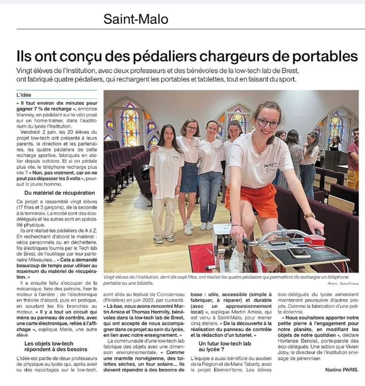 Magnifique projet ! Félicitations à tous ces lycéens et aux Professeurs de l'ISM qui les ont accompagnés, avec un clin d'oeil particulier à Aude, Marie et Hortense, élèves à Sainte-Marie de 2017 à 2021, dont toute l'Equipe éducative est très fière !