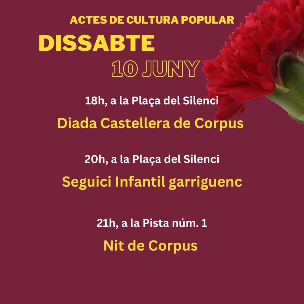 gegantsgarriga's tweet image. Continuem avui amb els @XicsGranollers 
#cercavila amb el nostres #gegantsdelagarriga i #grallers #nitdecorpusLG !!! 🌸🌸🌸🎵🎵🎶
@enramada_lg
#LaGarriga #CorpusLG #CorpusLG23
#corpuslagarriga2023 #culturapopularLG #culturapopular 
#FempobleLG
#FBPLG = Federació Balls Populars LG