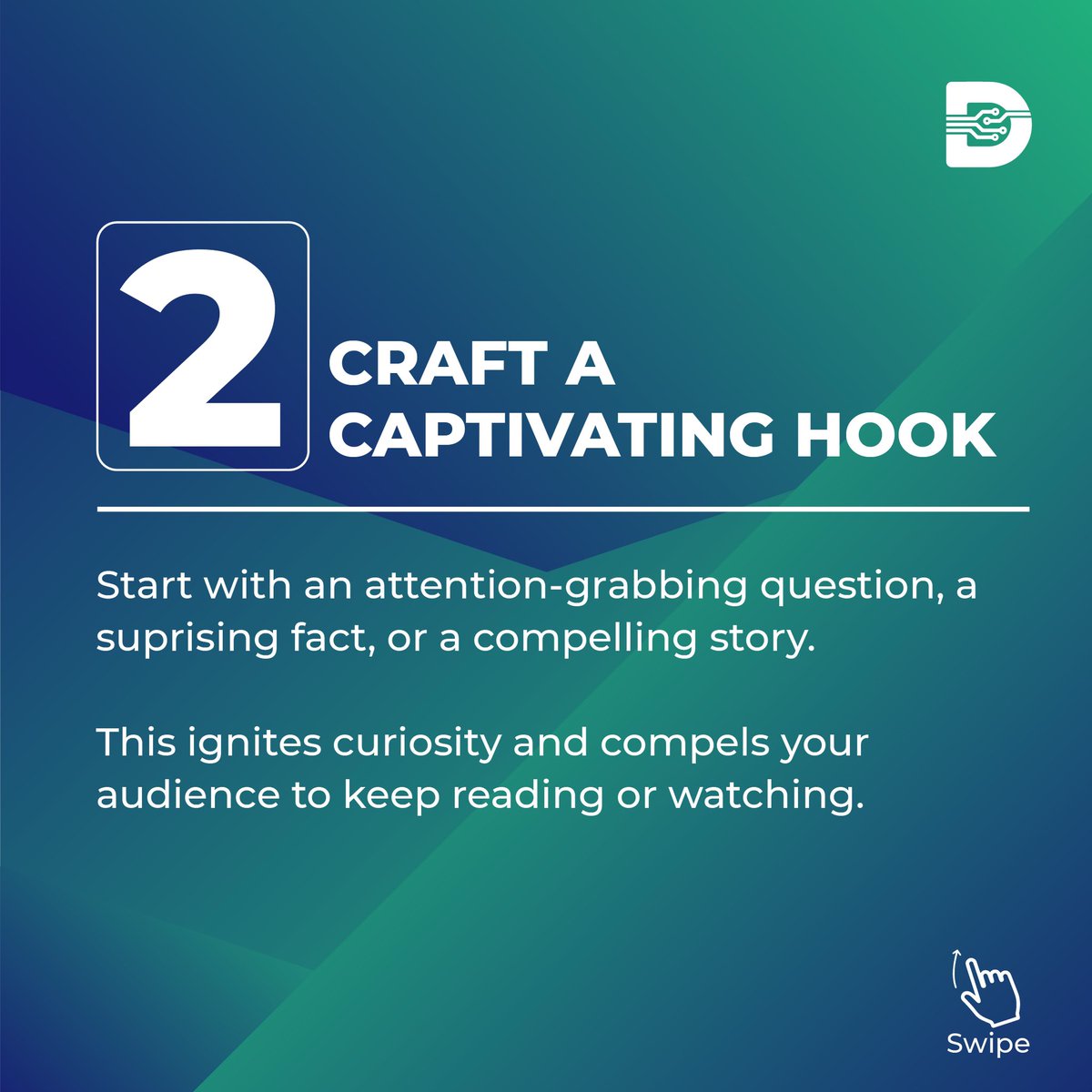 digitwarehouse's tweet photo. Understand your audience, hook them with something intriguing, and provide valuable takeaways that they can act upon. It is that simple ๐ค
:
:
:
#digitwarehouse
#businesstips
#marketingdigital
#seotips
#socialmediatips
#growyourbusinessonlinei https://t.co/oH6CHe7q4j