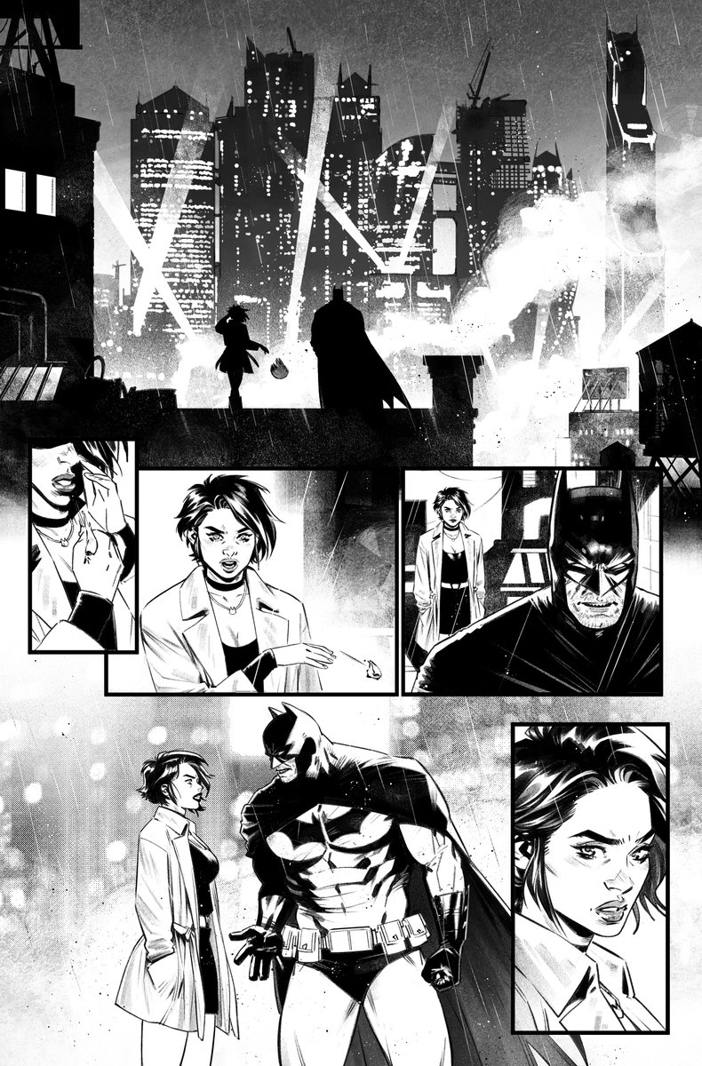 #Appreciationtweet to @BelenOrtega_'s work on Batman #136, and this Selina and Batman scene... Each page is a bravura display!!!

Follow the link to check now the (remaining) available art from this issue ➡️ shorturl.at/MNPR1
