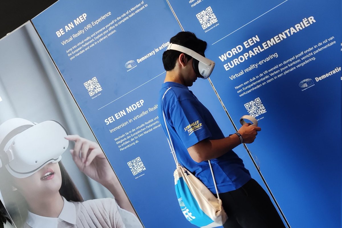 rutsoria's tweet photo. Be an MEP. 2nd day! #EYE2023 @Europarl_EYE @Europarl_EN https://t.co/muTqOFvYhp