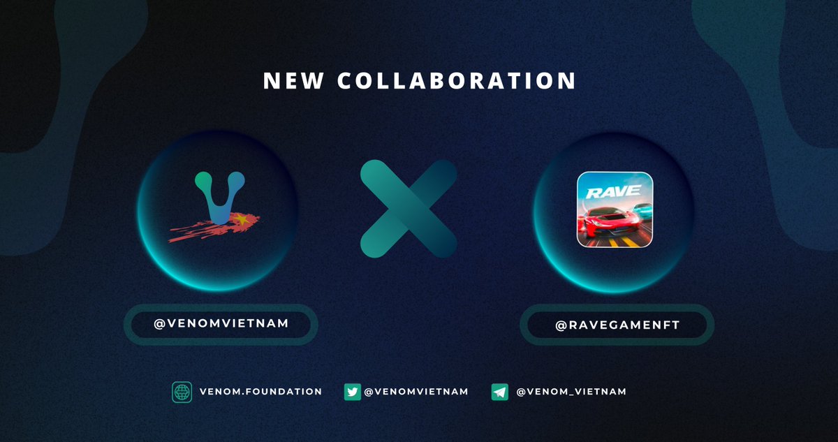 Venom Vietnam rất vui mừng khi thông báo hợp tác với Rave, một dự án Metaverse Gaming về thể loại đua xe. Để kỷ niệm quan hệ đối tác, Rave đã dành riêng 5 slots WL cho anh em Venom VN. Tham gia:

📷Follow <a href="/VenomVietnam/">Venom Vietnam 🇻🇳</a> &amp; @Ravegamenft 
📷Like, RT &amp; comment this tweet