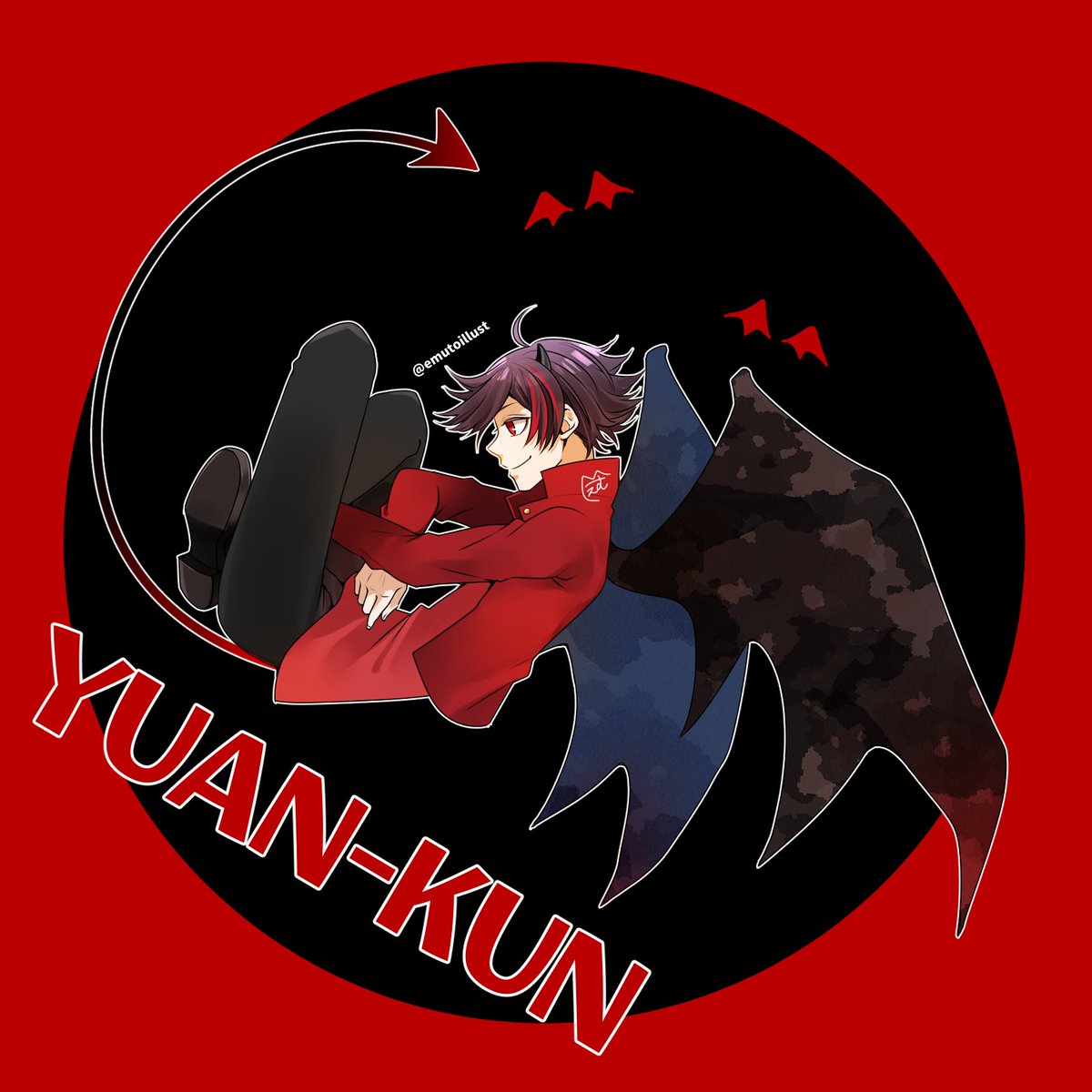 初期ゆあんくん セット　カラフルピーチ 初期ｸﾞｯｽﾞ衣装🦇ゆあんくん😈 #からぴち #カラフルピーチ素材