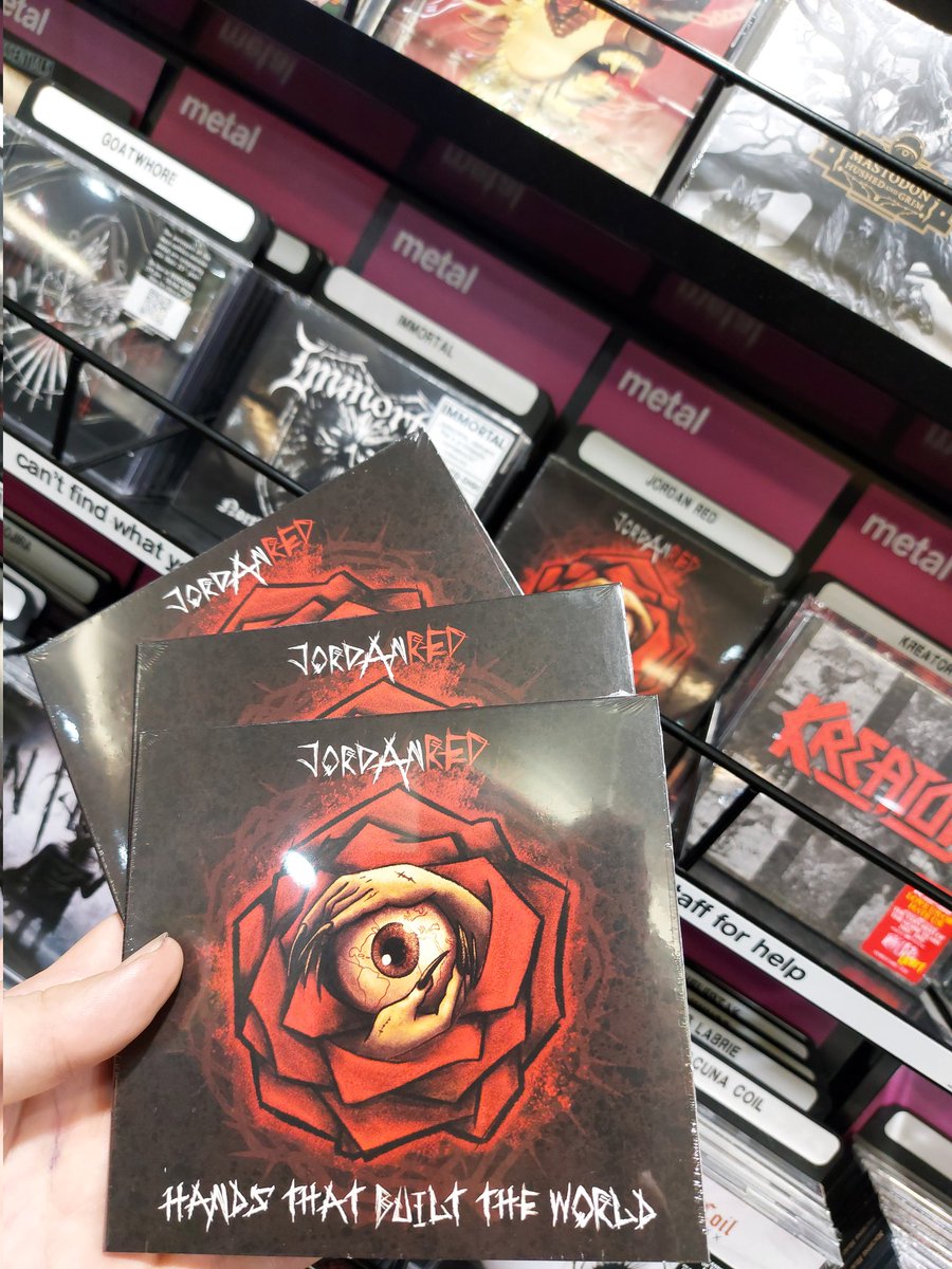 hmvYeovil's tweet photo. If you are @DownloadFest this weekend, make sure you tell everyone about the awesome new metal band Jordan Red.
We still have copies of their cd in our racks - or you can get a copy here: https://t.co/wYFGJkM6lm
#jordanred #hmvliveandlocal #metal
#Download2023 #DownloadFestival https://t.co/egHZixPZsk