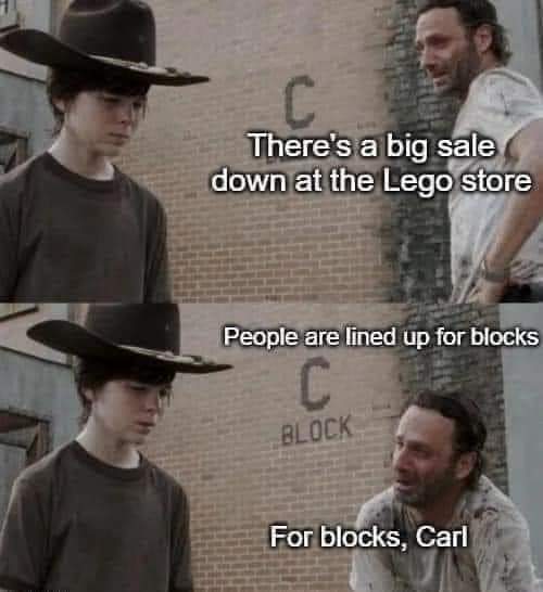 Poor Carl #TWD #dadjokes