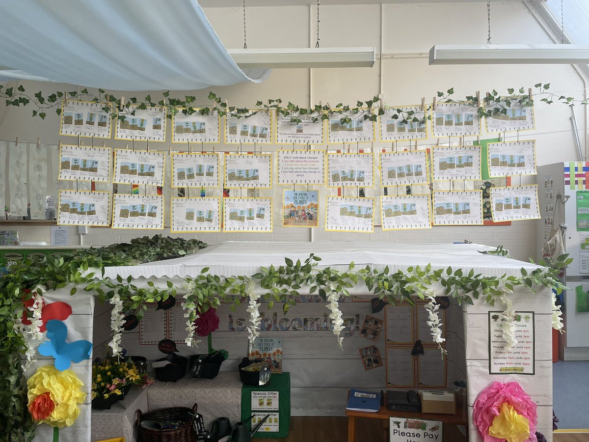 BottesfordIS's tweet photo. Red &amp; Orange class (EYFS) have been learning about plants! Look at this fabulous work 🌻 #teamBIS #lifecycles #scientists #artists https://t.co/YSg1jjPvgY