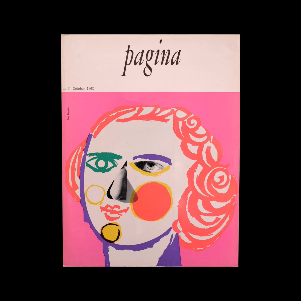 The cover for 'Pagina' ∘ Designed by Pino Tovaglia, 1963.