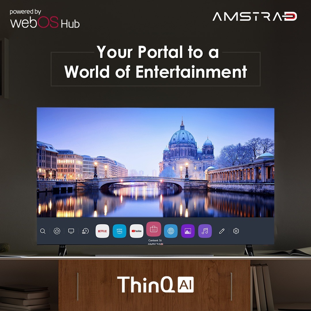 Amstrad_India's tweet image. Explore a vast universe of entertainment, whether you want to binge-watch your favorite shows, enjoy live sports, or discover new movies, you can access all your preferred streaming platforms with #WebOS TV.
