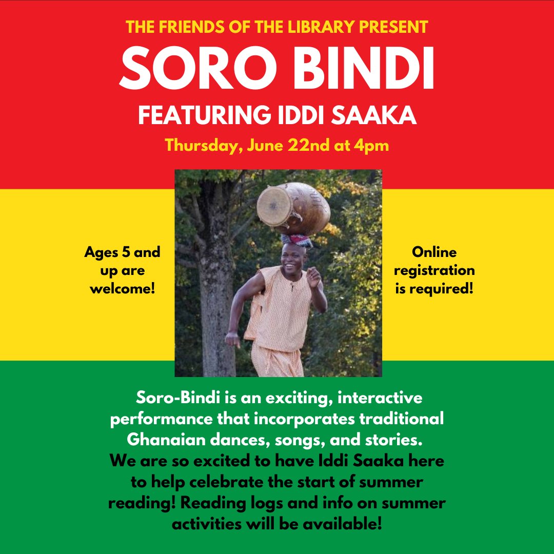 Summer Reading Kickoff with Soro Bindi! - mailchi.mp/fd2aafe2574f/e…