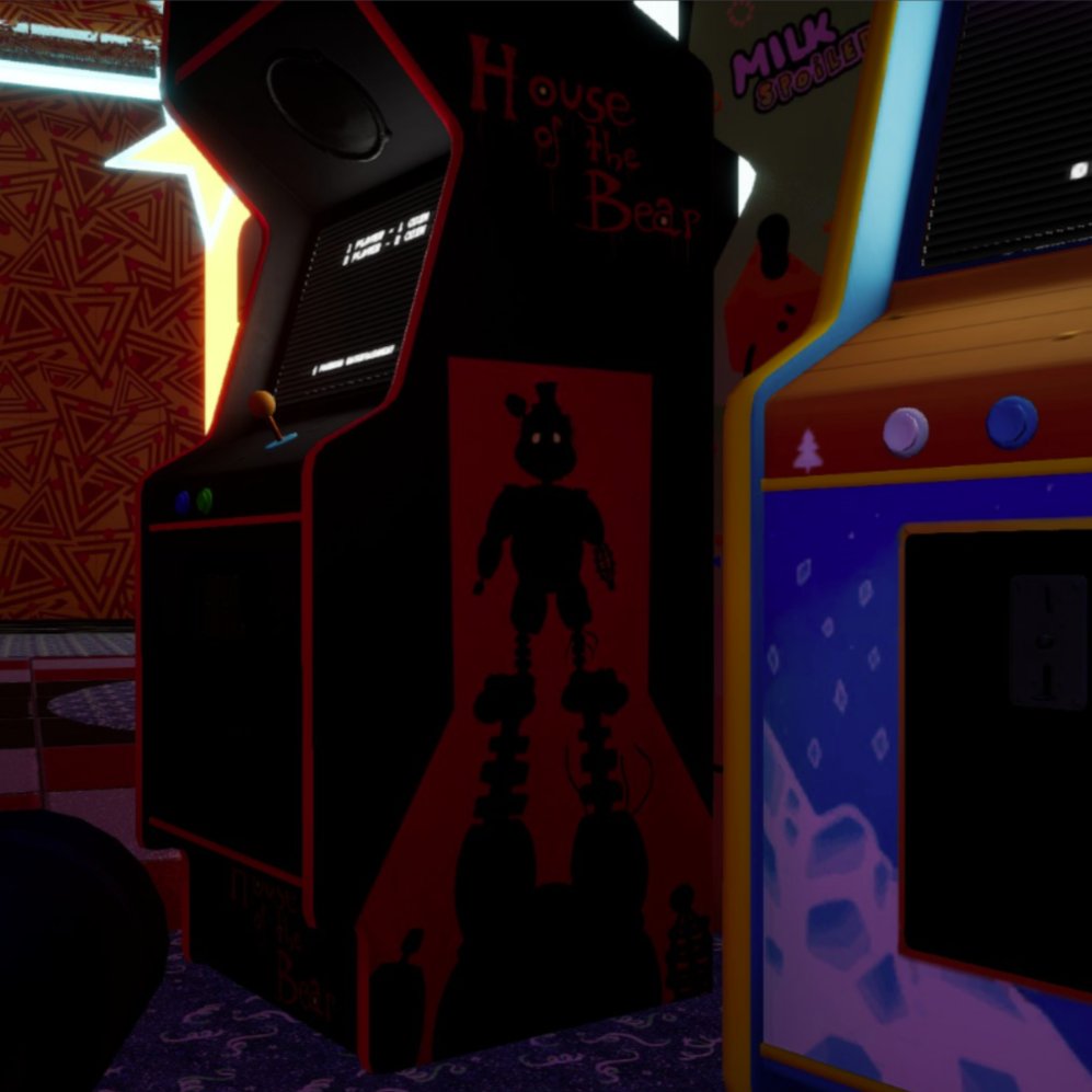 In FNAF Security Breach, there is a reference to The Joy of Creation which is a fangame by Nikson! The arcade is called 'House of the Best'! 🐻

(Image Source - @/SteelWoolStudio)