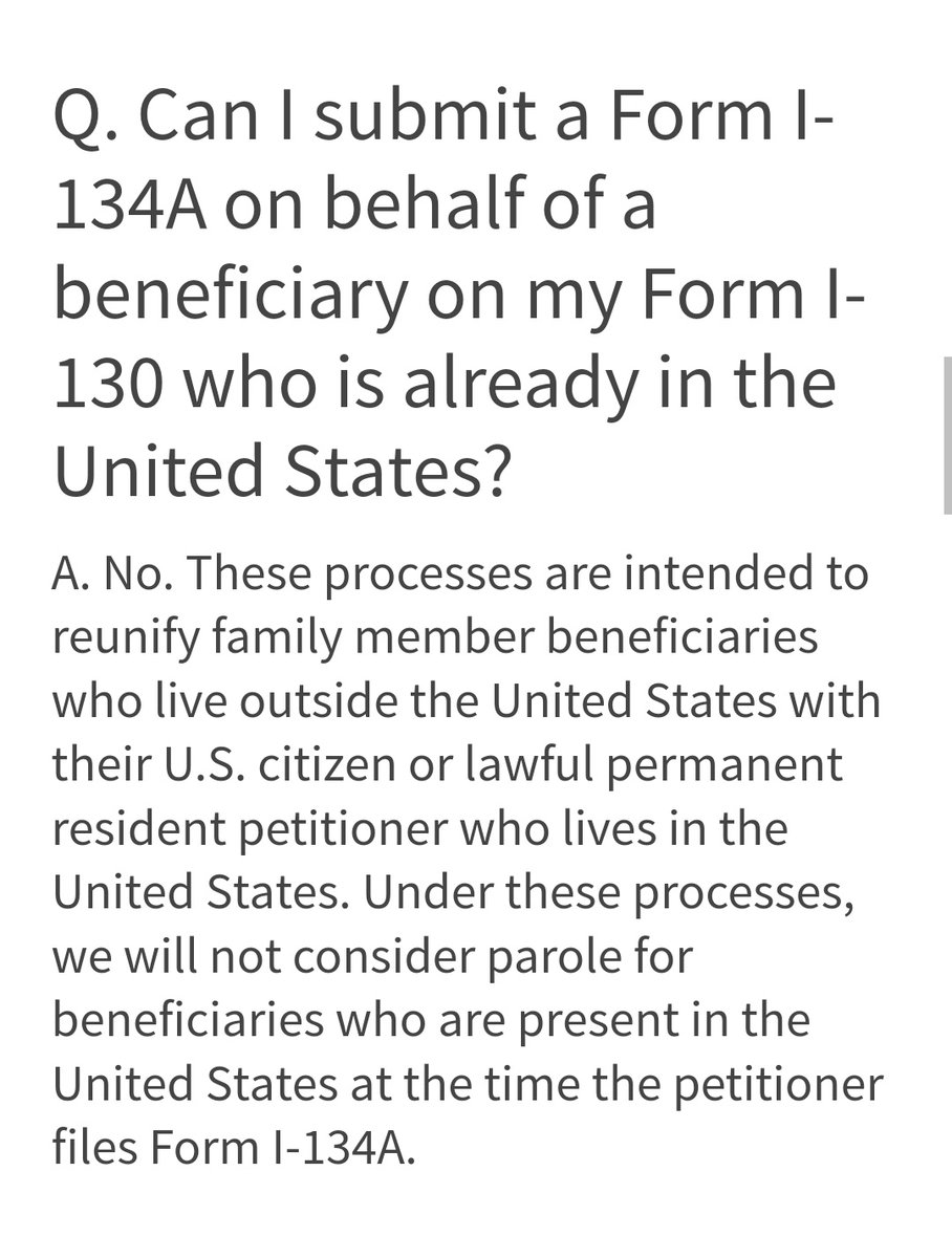 Lesly4u's tweet image. #greencardbacklog @USCIS #familyreunification #paroleinplace take some action, siblings of citizens will still be in a long wait even with this new "family reunification" why not just create a category for people who went through inspection at a port of entry and are in the U.S.