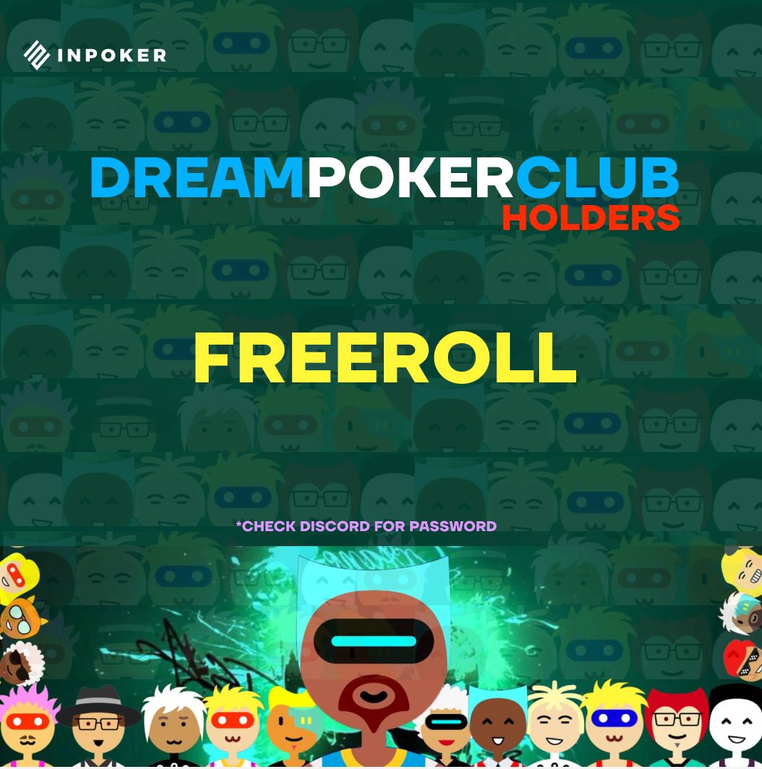 Today 18:00 GMT+3 Dreamer NFT Holders Poker Tournament on InPoker platform.
Prize : 20K $INP 
If you are not Dreamer NFT holder you can buy it here: opensea.io/collection/dre…
Dreamers waiting for new home. Buy it now when we are cheap. 
More info on discord: discord.gg/XbuGQJgh8X