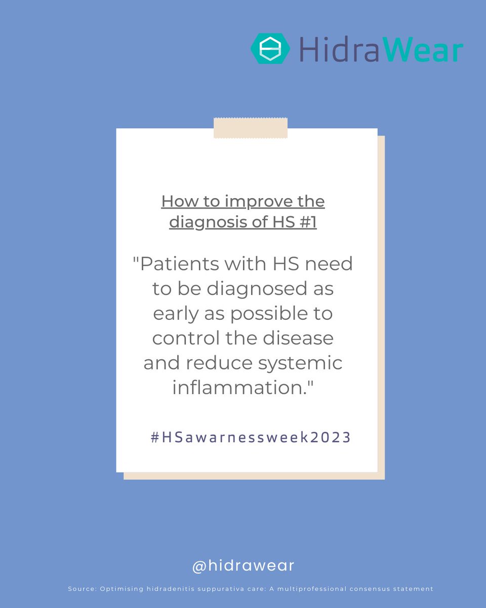 1/3 How to improve the diagnosis of Hidradenitis Suppurativa (HS)

✅ Patients with HS need to be diagnosed as early as possible to control the disease & reduce systemic inflammation

#hidradenitissuppurativa #HSawareness #BeAGP #MedTwitter #DermTwitter #HSawarnessweek2023