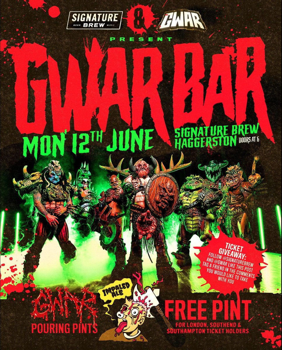 GWAR on Twitter "In case you are dumb, deaf, and blind, and you missed it, GWAR will descend