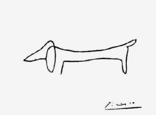 DaMLaAknK's tweet photo. Pablo Picasso'nun bu çizimlerini çok seviyorum. 
"One line drawing" tekniği ile çizmiş. 🖤🤍 https://t.co/8VrIrorlHG
