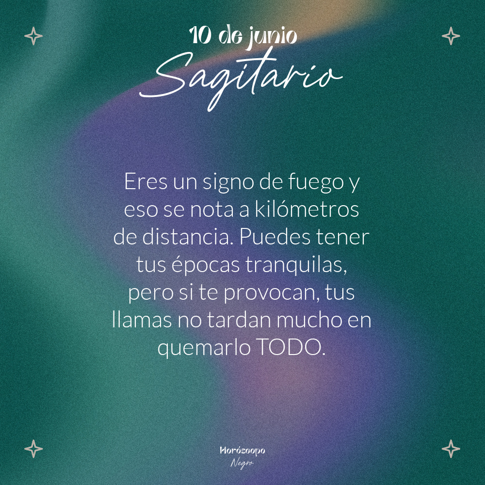 ✨♐✨ #sagitario #horoscoponegro