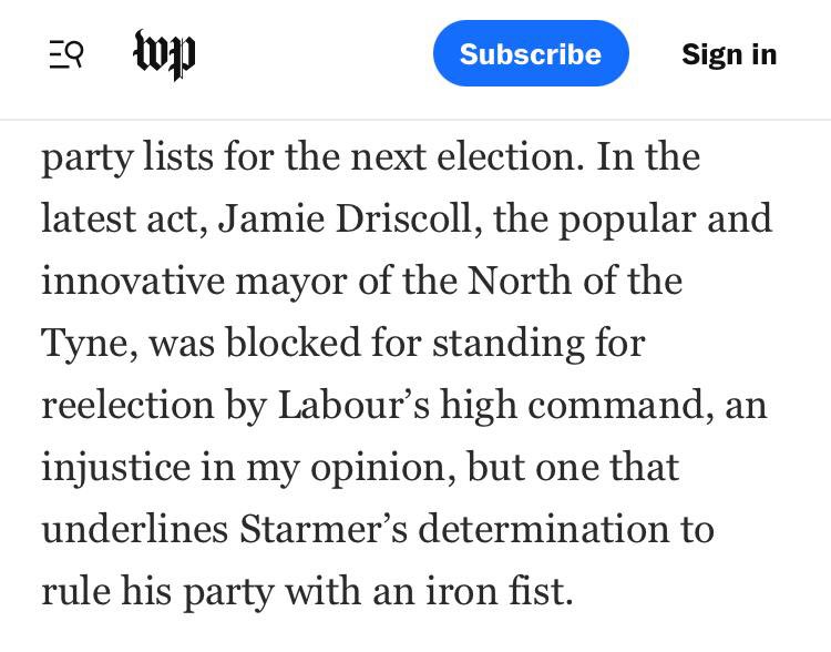 JamieDriscollNE's tweet photo. Even the @WashingtonPost, from all the way across the pond, can see this is an injustice. 

Their motto? ‘Democracy Dies in Darkness’ https://t.co/Sc3Bu27Vse