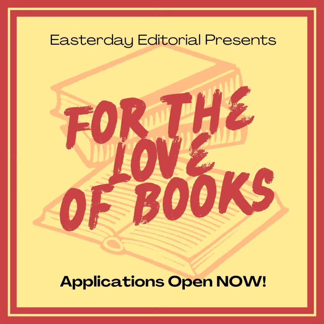 ajeasterday8's tweet photo. Today's the day! Applications for For the Love of Books are OPEN! Go to https://t.co/IwngTch0pM for more information and to apply.

I'm also happy to announce that FTLOB will be raising money for @UABookBans and @CBLDF ! https://t.co/pdeZXOqs3O