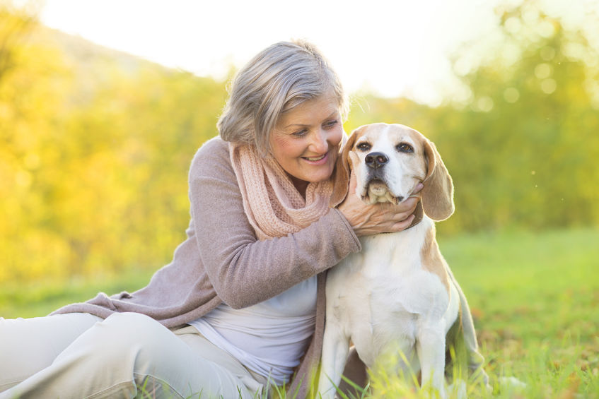 #Care for yourself as much as your senior dog and you can age gracefully together. Remember to ask your vet about supporting supplements for your pet and if they'd benefit from a specific exercise routine! #pets #seniors