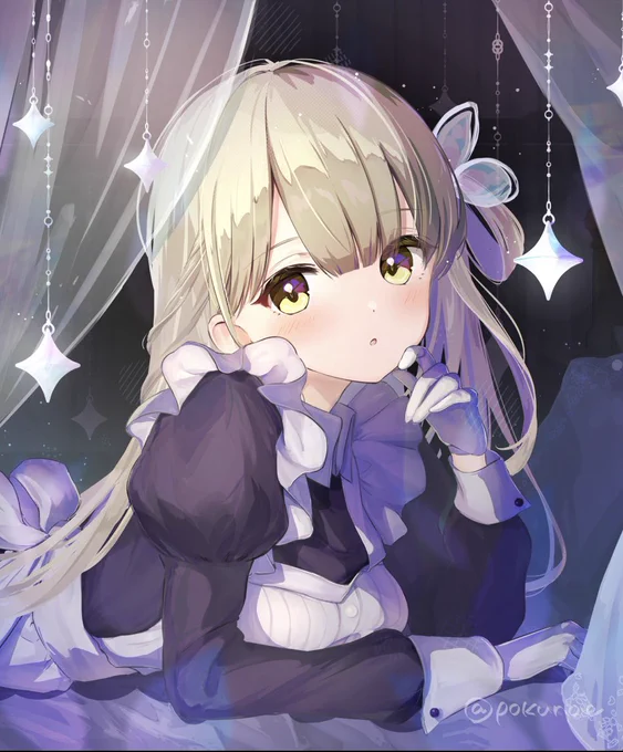 メイドの日1ヶ月遅れだけど…!  #イラスト #オリジナル