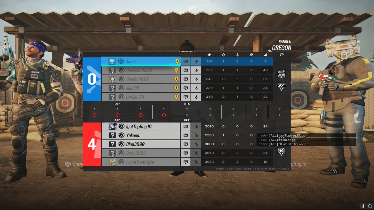 JanitR6's tweet photo. Avarage ranked game this season https://t.co/AaijslxO6H