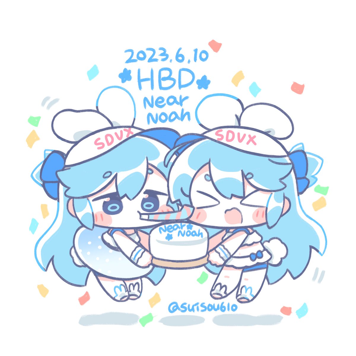 「ニアノアちゃん誕生日おめでとう  #sdvx_art」|すいそうのイラスト