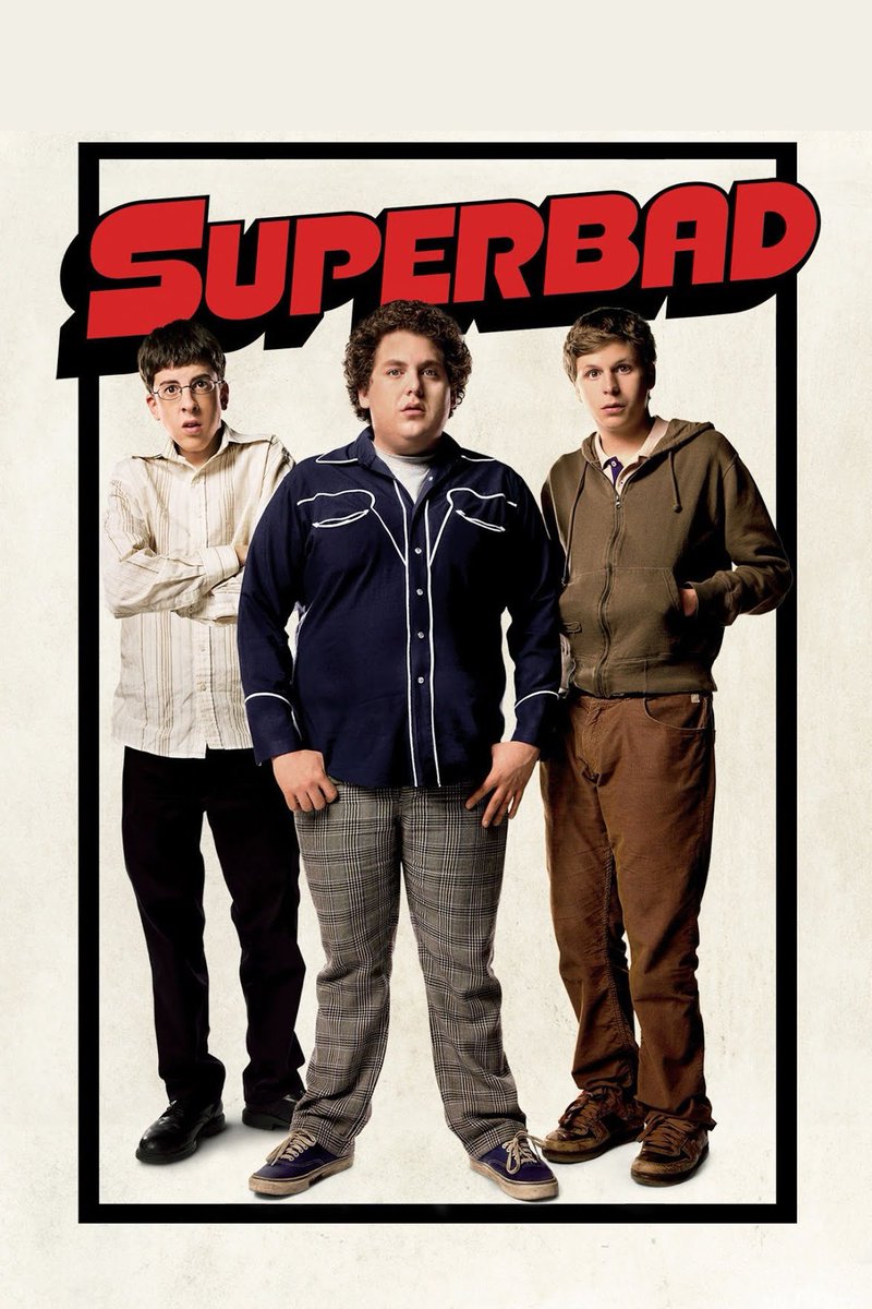 Superbad 2007.  Just rewatched & it's still an absolute riot! This hilarious coming-of-age comedy never gets old. The chemistry between Jonah Hill, Michael Cera, and McLovin is pure gold. Definitely a classic that will keep you laughing from start to finish! 🎬🍿 #film #movies