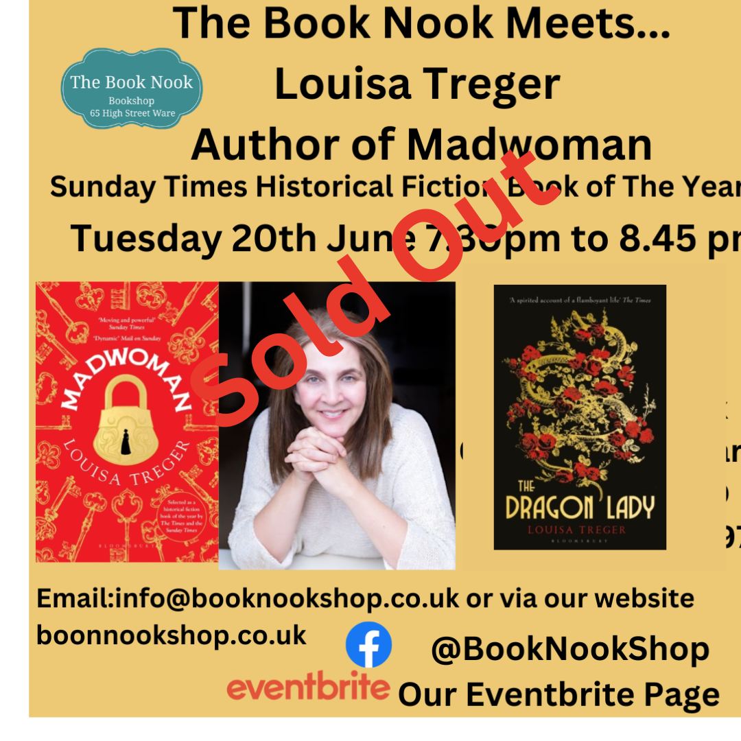 Tickets for our event with @louisatreger are now SOLD OUT! If you would like to be the 1st to hear about our coming author events, you can sign up to our email newsletter here or follow us on our Eventbrite ticket page. #authorevent #shoplocal #authortalk