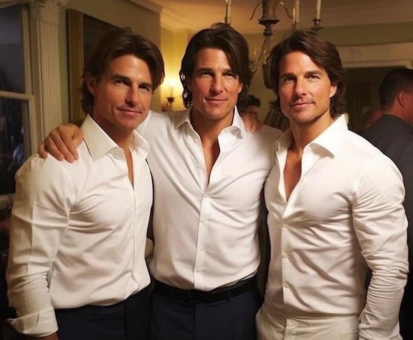 Tom Cruise ve dublörleriymiş. Dublörler daha çok tom cruise benziyor