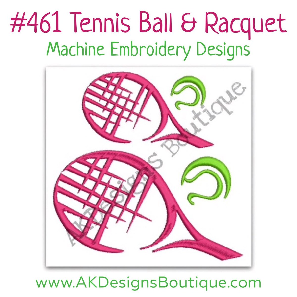 No 461 Tennis Ball and Racquet Machine Embroidery Designs
akdesignsboutique.com/no-461-tennis-…