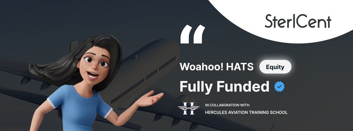 We are thrilled to share that our Equity Deal for Hercules Aviation Training School has been fully funded! 
This incredible achievement would not have been possible without your trust and support. 🥂

#sterlcent #EquityDealSuccess #HerculesAviationTrainingSchool