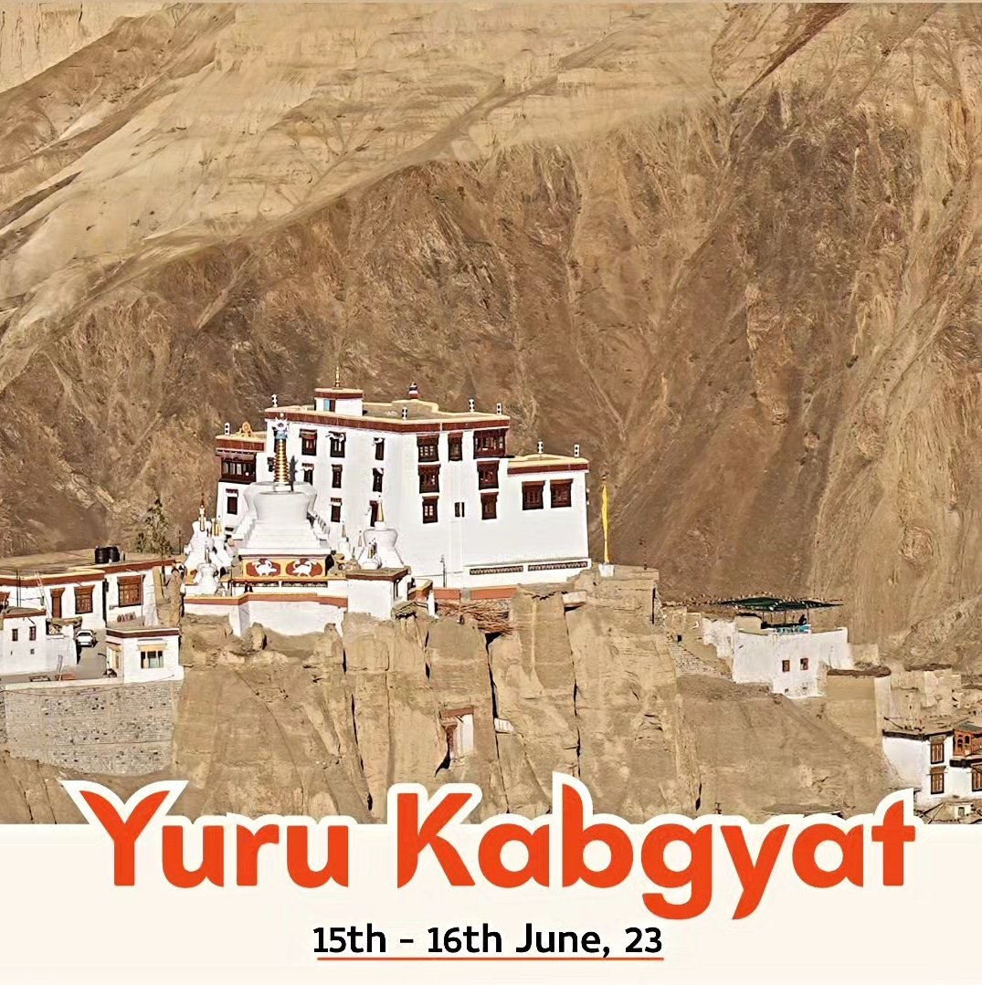 The annual Yuru Kabgyat Festival will be held at Lamayuru, which is famous for its beautiful topography and often referred to as the Moonland of Ladakh, on June 15 and 16.

#VisitLadakh #SustainbleLadakh 
#JulleyLadakh

PC: @Chosphel_kuksho