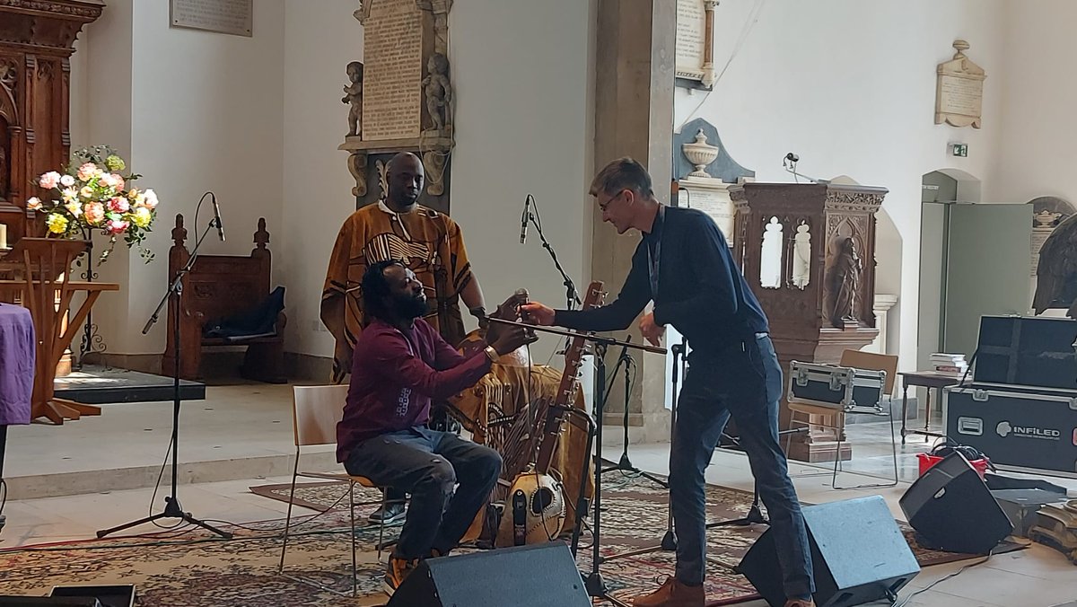 Our choir enjoyed the @wfmusichub Senegalese musician, @DiabelCissokho concert @StMarysE17   an afternoon of wonderful music #proud2beGT