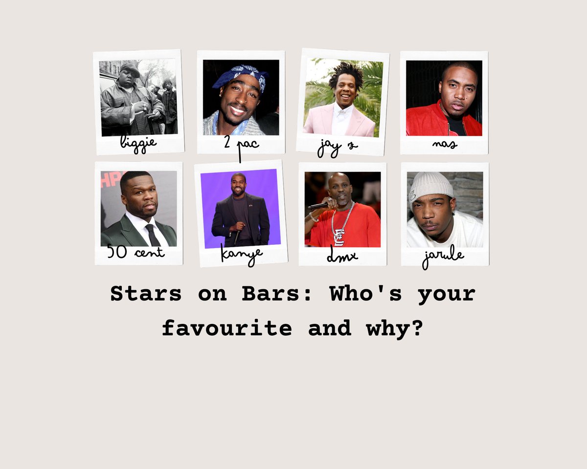 Stars on Bars: From Each Category, Tell Us Who Is Your Best Rapper & Why?

1. Notorious BIG vs 2Pac 

2. Jay Z vs Nas

3. 50 Cent vs Kanye 

4. DMX vs Jarule

#2pac #rapbattle 
#notoriousbig 
#jayz #nas #rap 
#50cent #kanye 
#DMX #jarule
#rapbars #rapper
#rapbeef #rapmusic