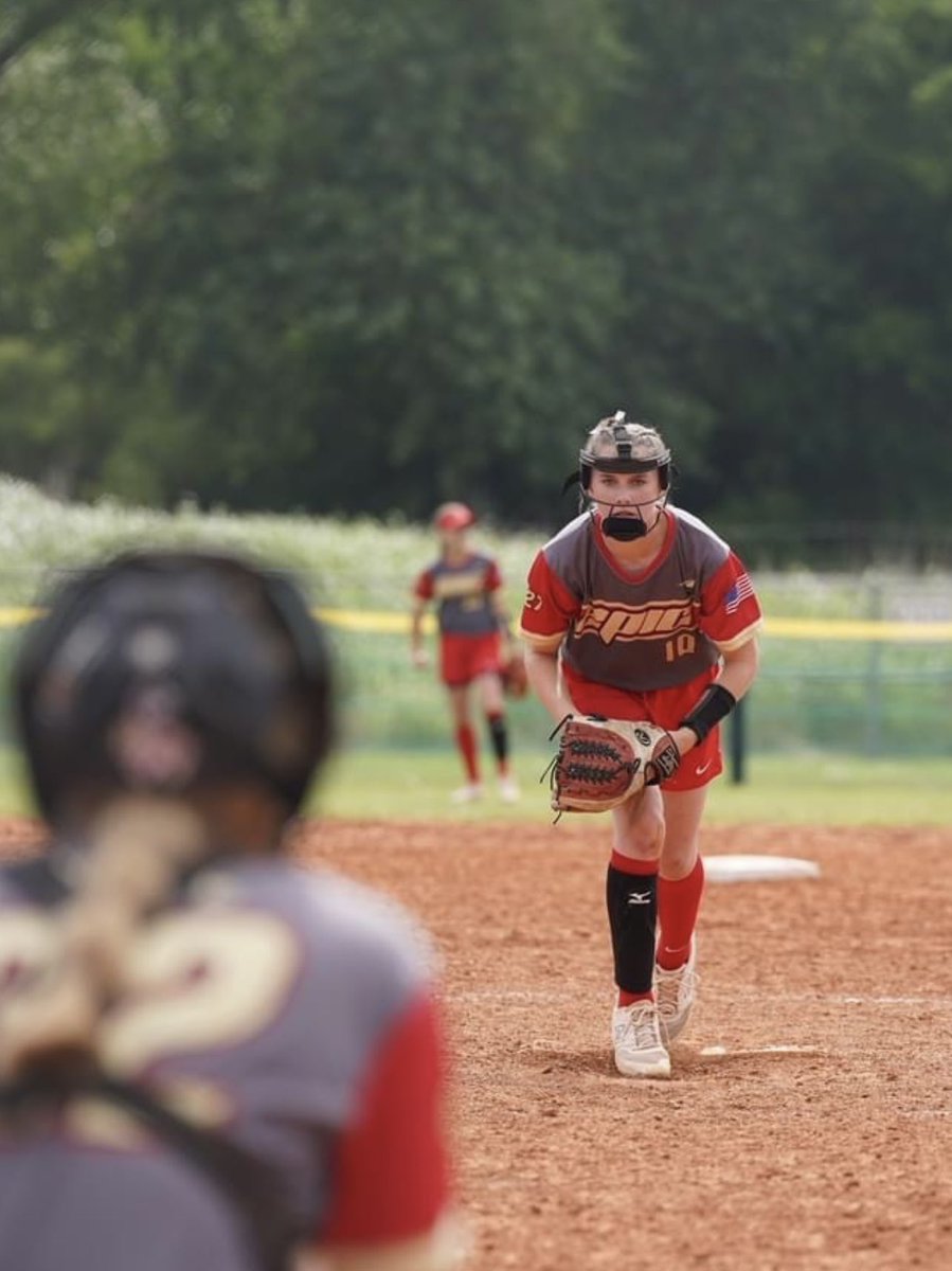 Rain Delay this morning……no games before 10 am. 

The @HadleeHunt10 Breakout Tour still continues. Over her last 4 games, Hadlee has only allowed 3 hits and 1 run. She has 12 K’s and has an ERA and WHIP <1.00.  We love seeing her development with Coach Kirsten Mitcheltree!