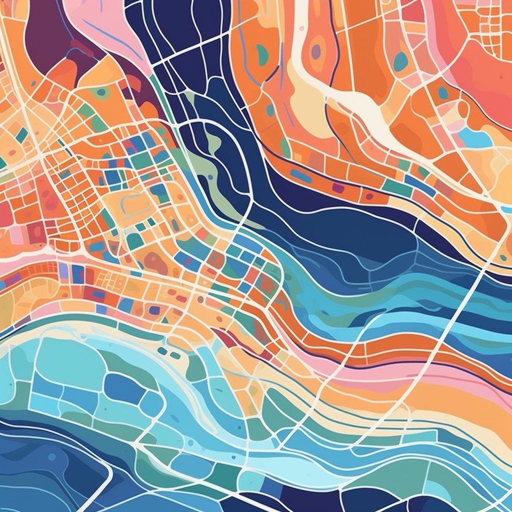 RofehP's tweet image. "GTA game maps reimagined as abstract modernist masterpieces, perfect for unique NFT collections." #ModernistGTA #MapArt #NFTs #AbstractArt #GameArt ⁦@RockstarGames⁩ ⁦@opensea⁩ ⁦@NFTWorld_de⁩ ⁦@youngparrotnft⁩ ⁦@NFTFactoryParis⁩ ⁦@googlemaps⁩