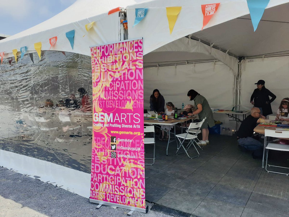 GemArtsuk's tweet photo. The Sun is oot!🌞Get in!! #GemArts #MiniMela is @Woodhorn for the Northumberland Miners Picnic. Come take part in lots of fun creative workshops including Chinese block printing with Pui, Gond art with Sofia, Japanese inspired prints with Shiori and henna with Gurubux and Simran https://t.co/Mlyr9V6zgx