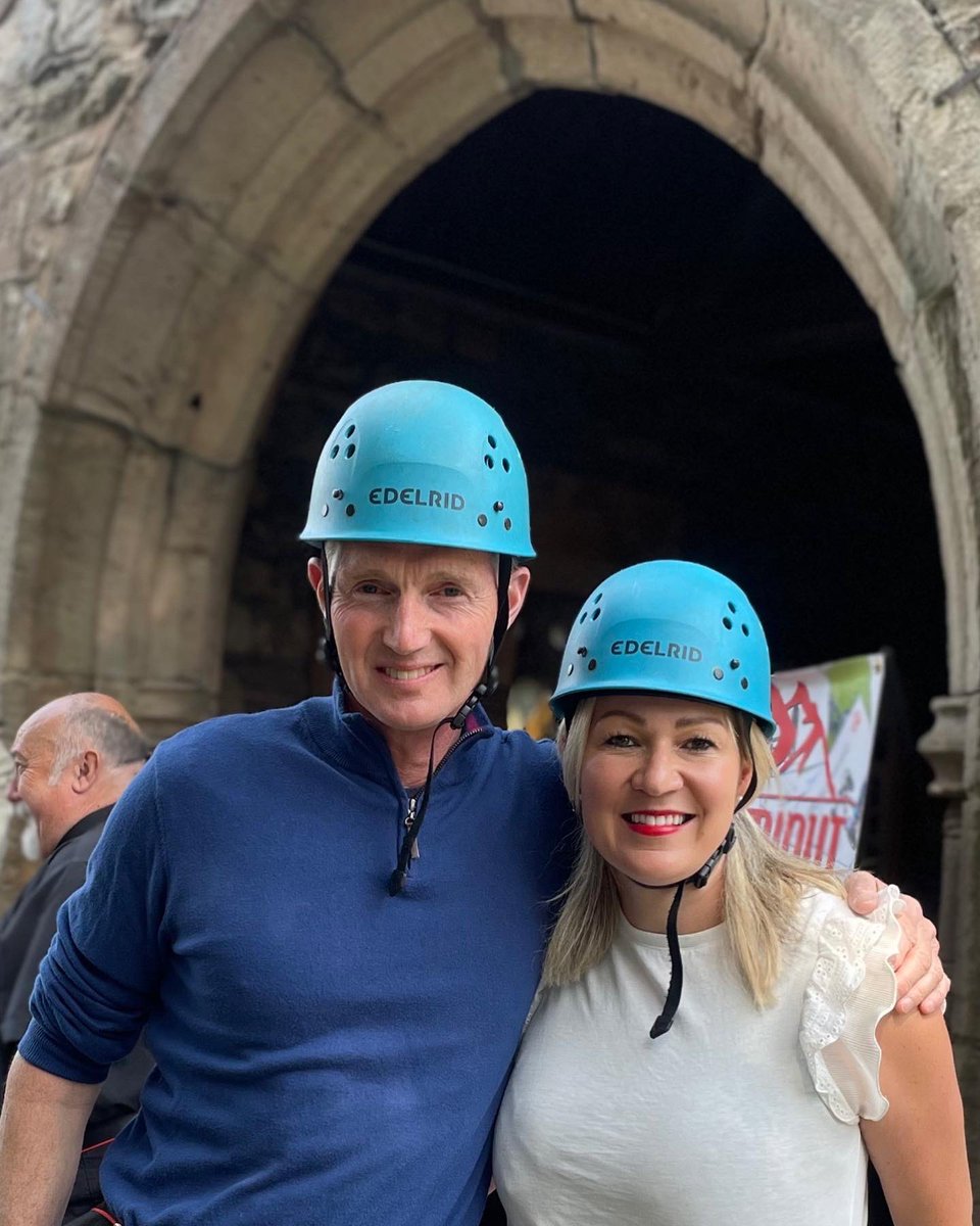 We did it! 💪🏼

Secretary of State for Wales <a href="/DavidTCDavies/">David TC Davies 🏴󠁧󠁢󠁷󠁬󠁳󠁿🇬🇧</a> &amp; I abseiled down the St Cadoc’s Church in Raglan today, raising £350+ for 1st Raglan <a href="/ScoutsCymru/">ScoutsCymru</a> trip to climb the Dolomites ⛰️ in Italy

Thank you to all for £ 🙏🏻 &amp; well done to all that did it, organised &amp; supported!