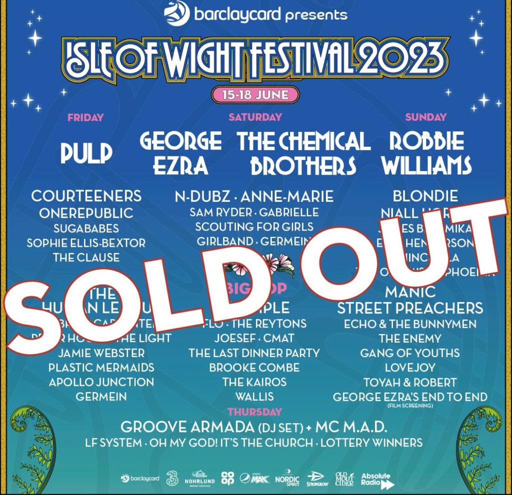 in one week today we’ll be gearing up to play @IsleOfWightFest 🔥🔥🔥

BRING. IT. ONNNNN!!!!🕺🏻🕺🏻🕺🏻🕺🏻

#BarclaycardxIOW #IOW2023