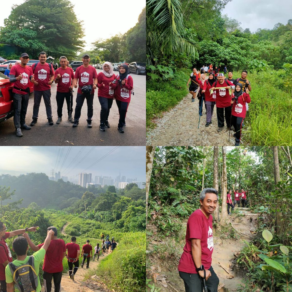 JKRWoksyop's tweet photo. Hiking Sri Bintang Hill
10 Jun 2023 
Anjuran Kelab Sukan BPMek

Ekspedisi yang disertai oleh Pengarah Rekabentuk @suhailimansor bersama-sama Warga Kerja BPMek dan Warga Kerja CKM. Terima kasih kepada semua yang telah menjayakan pendakian ini. @IPJKR_Official @JKR_CKM https://t.co/3yNh4vMCue