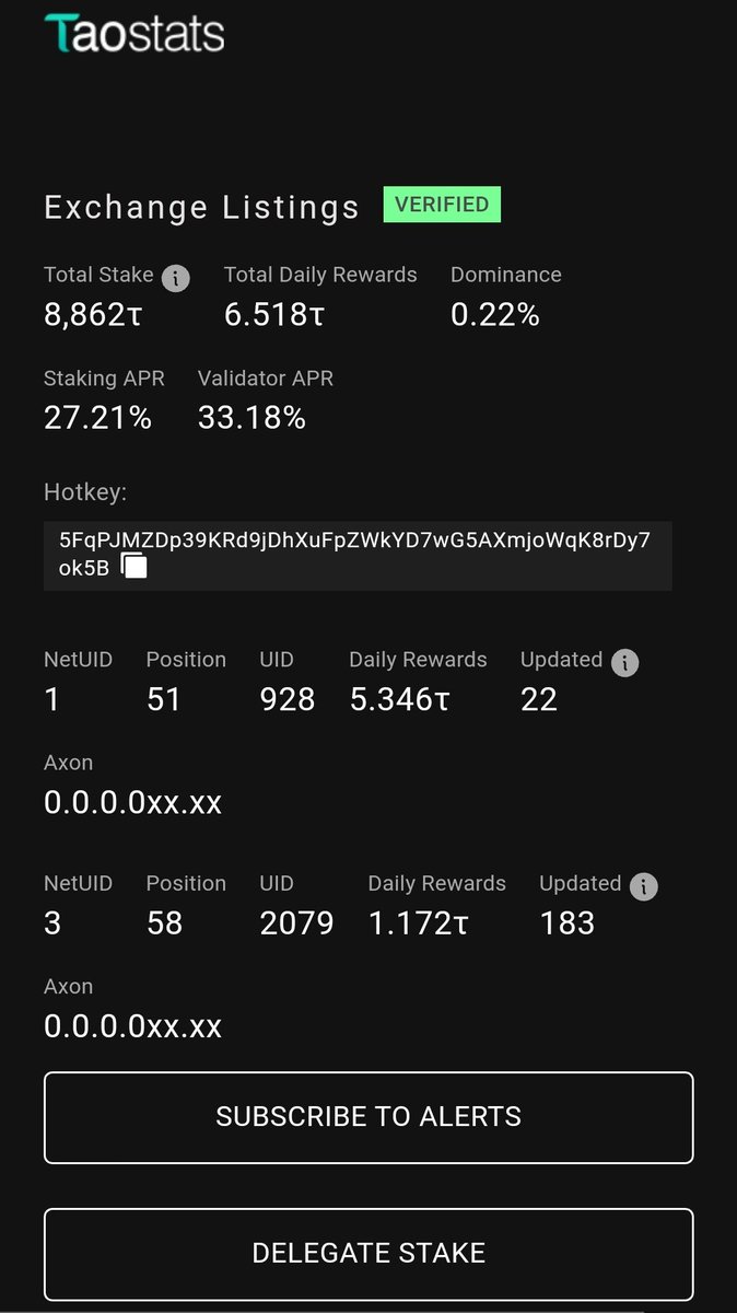 DreadBong0's tweet image. Exchange Listing $TAO Validator is now Live 🔥

As a decentralised project, #Bittensor does not have a team to handle listings..

Therefore the community have created a validator where people can delate their $TAO and all rewards will go towards listing fees on a top tier…