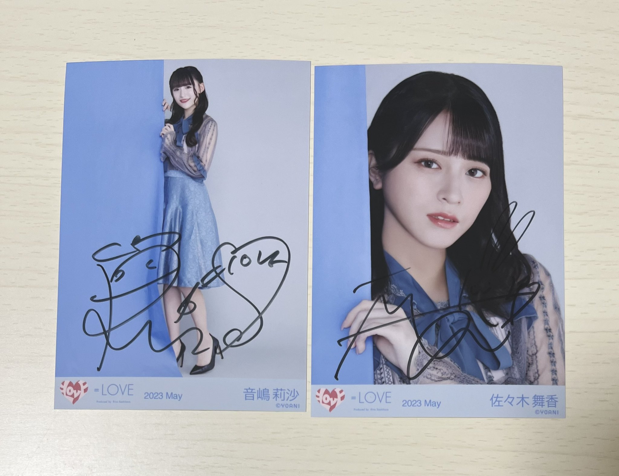 送関込 イコラブ 佐々木舞香 直筆 生写真 ヒキ ナツマトペ ジャケット