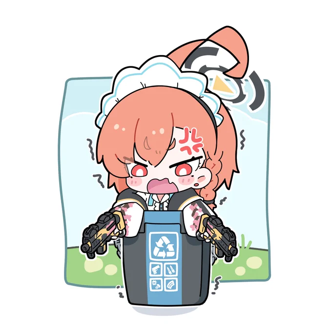 これは届かなくて移動できないネルちゃん #ブルアカ