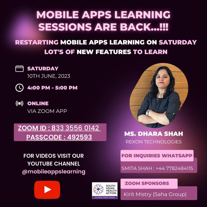 kmistryuk's tweet image. Glad to have #MobileAppsLearning stating today for anyone who would like to learn how to use your #SmartPhoneFeatures, #Applications plus more these sessions are self funded through sponsorships from participants &amp;amp; @SAHealthAction. sessions are #Gujarati/#English support welcome