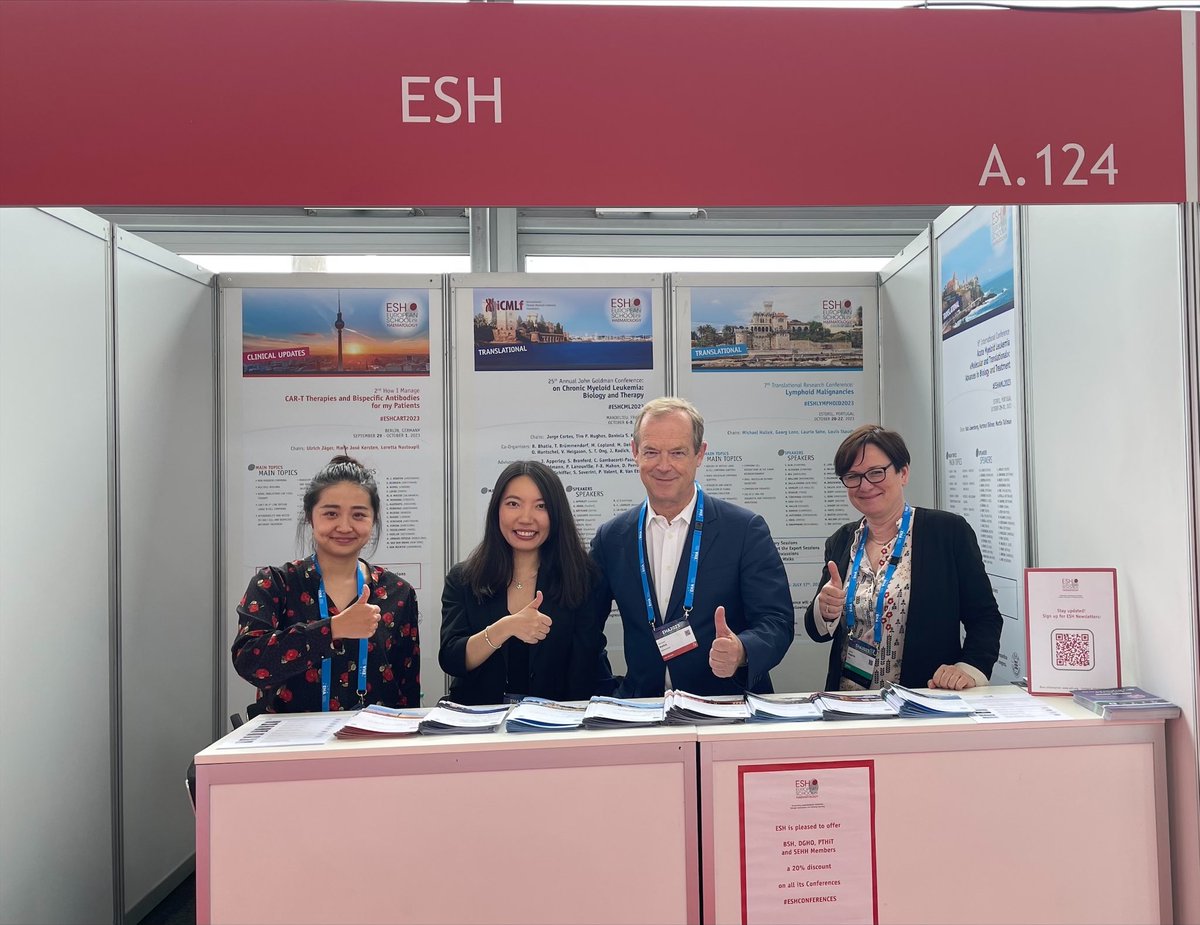 #ESHCONFERENCES programmed with the most innovative science for blood disorders by a wonderful team!
More information here ➡ esh.org or visit us at #EHA2023 booth A.124.