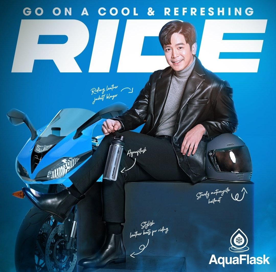 Where will your next journey take you?  Join Joshua Garcia on the ride of his life. 🏍️
@iamjoshuagarcia 

#WanderWithAquaFlask
#EndlessExplorations 
#NothingCanStopYou 

©️aquaflaskph
instagram.com/p/CtQ_Z8_tjEp/…