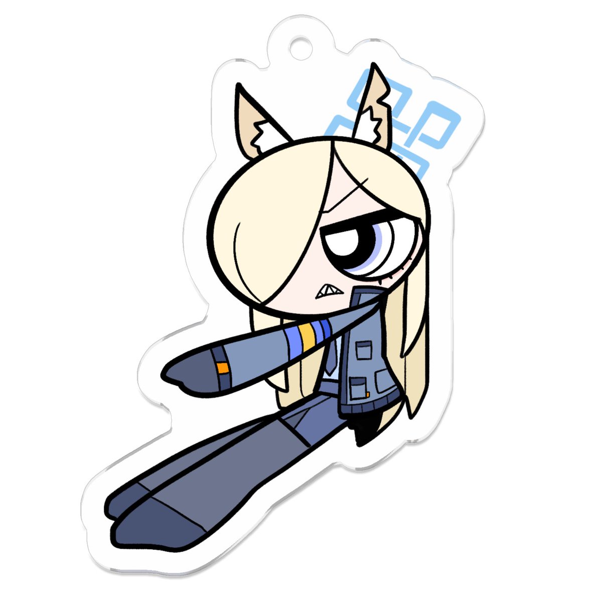 1girl animal ears solo blonde hair hair over one eye blue eyes long hair  illustration images