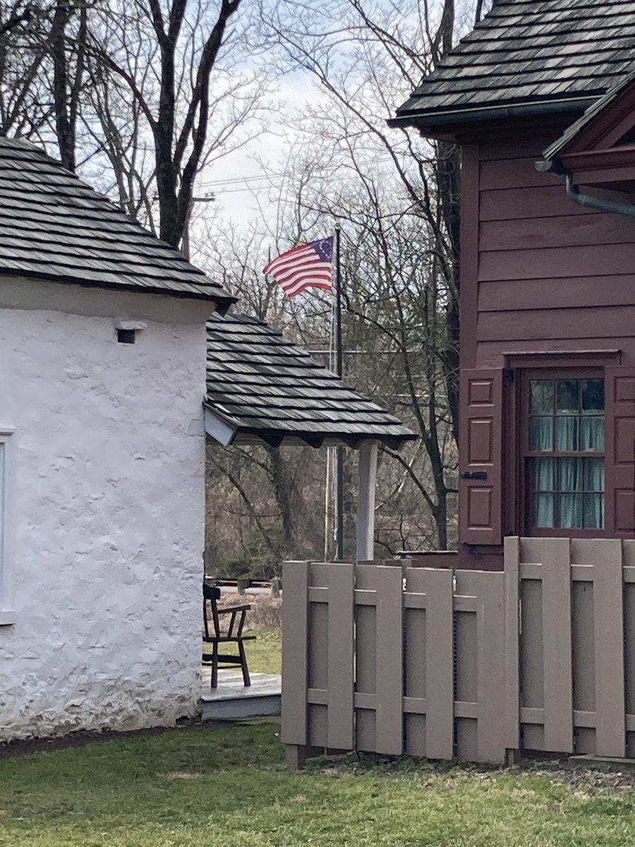 On Sunday we will be hosting a Flag Day ceremony during our open house. The ceremony begins at 1:00 with tours being offered from 1:00-4:00. A cooking demonstration by @HearthCook and a visit from History Hound are included in the tour. Cost is $7. @VisitBucksPA @visitPA #flagday